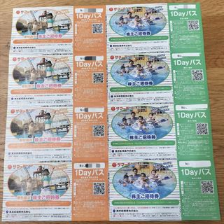 サマーランド　株主優待券　4人分(プール)