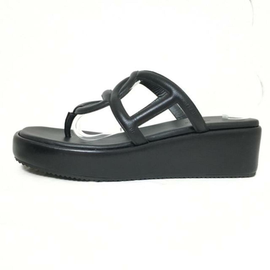 HERMES(エルメス) サンダル 39 レディース ジプシー H231083Z 黒 HERMES(エルメス) サンダル 39 レディース ジプシー H231083Z 黒