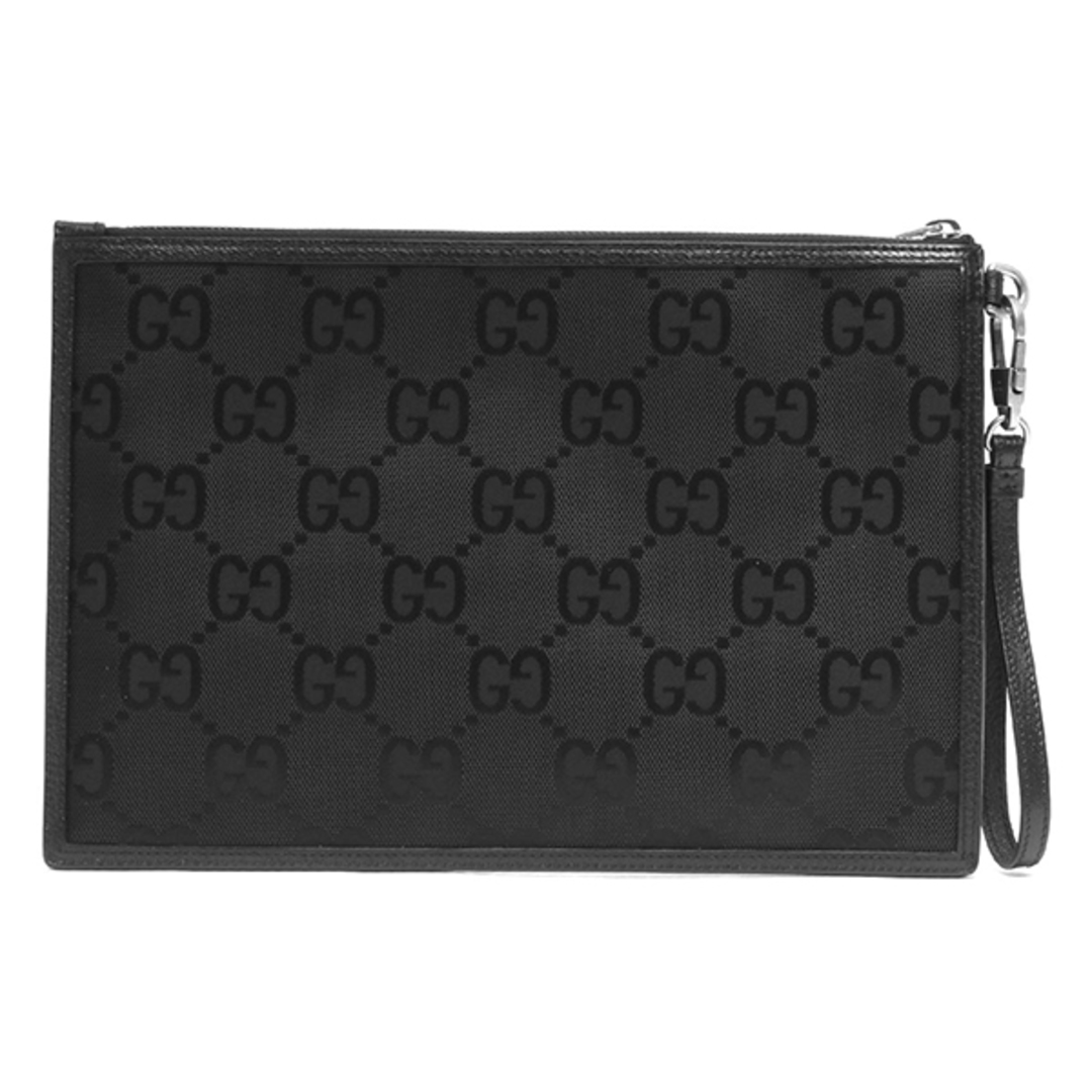 Gucci - グッチ GUCCI クラッチバッグ オフ ザ グリッド レザー 再生ナイロン シルバー金具 625598H9HAN1000 【箱】 【保存袋】【中古】 Gucci - グッチ GUCCI クラッチバッグ オフ ザ グリッド レザー 再生ナイロン シルバー金具 625598H9HAN1000 【箱】 【保存袋】【中古】