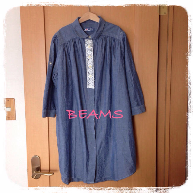 BEAMS(ビームス)の♡BEAMS♡シャツワンピ レディースのワンピース(ひざ丈ワンピース)の商品写真