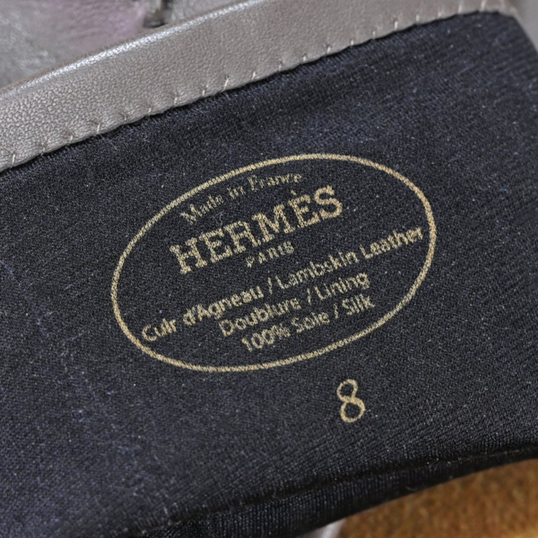 HERMES - 本物 新品同 エルメス 最高級ラムスキン シルバー HERMES - 本物 新品同 エルメス 最高級ラムスキン シルバー