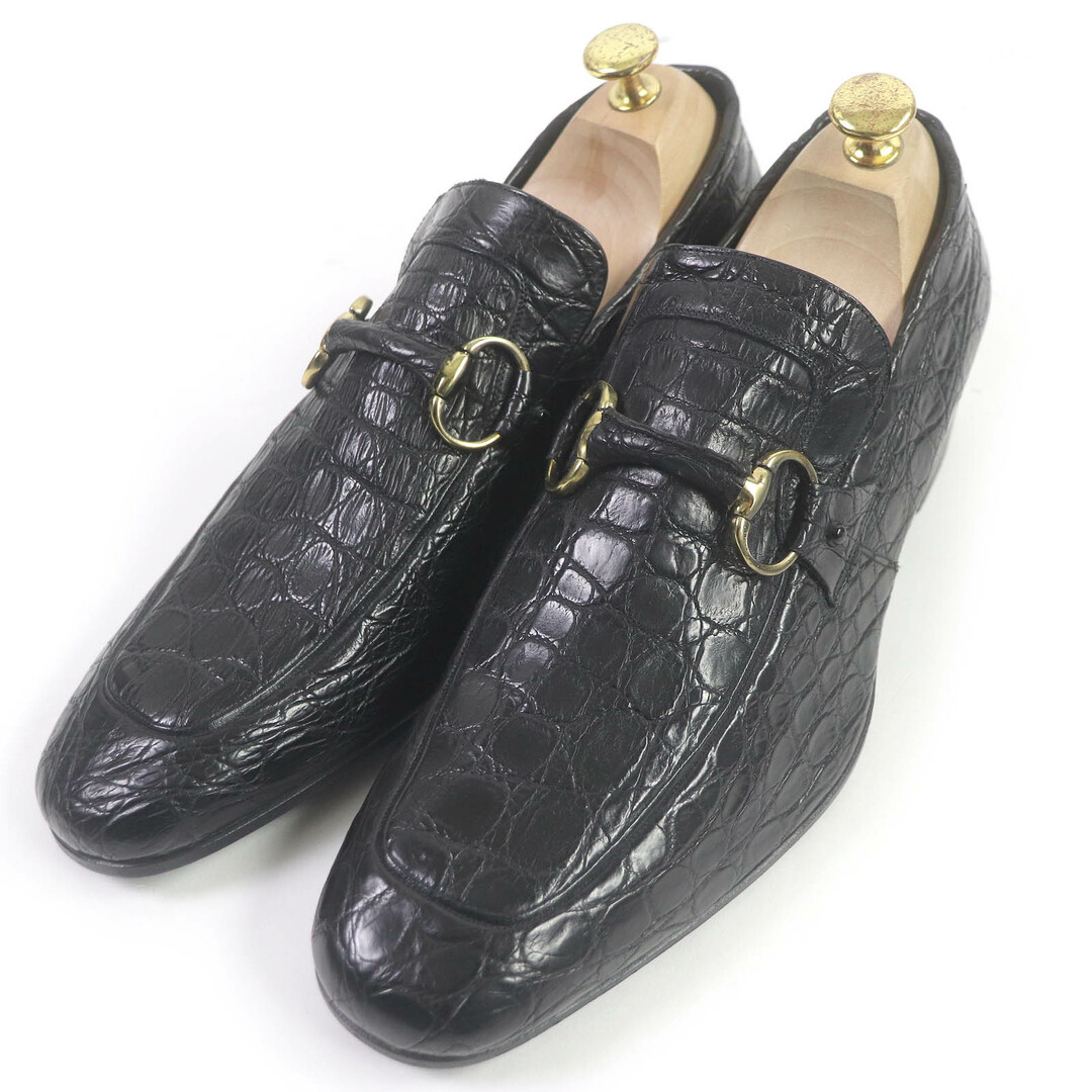 未使用品□GUCCI グッチ 115676 クロコダイルレザー ホース 未使用品□GUCCI グッチ 115676 クロコダイルレザー ホース