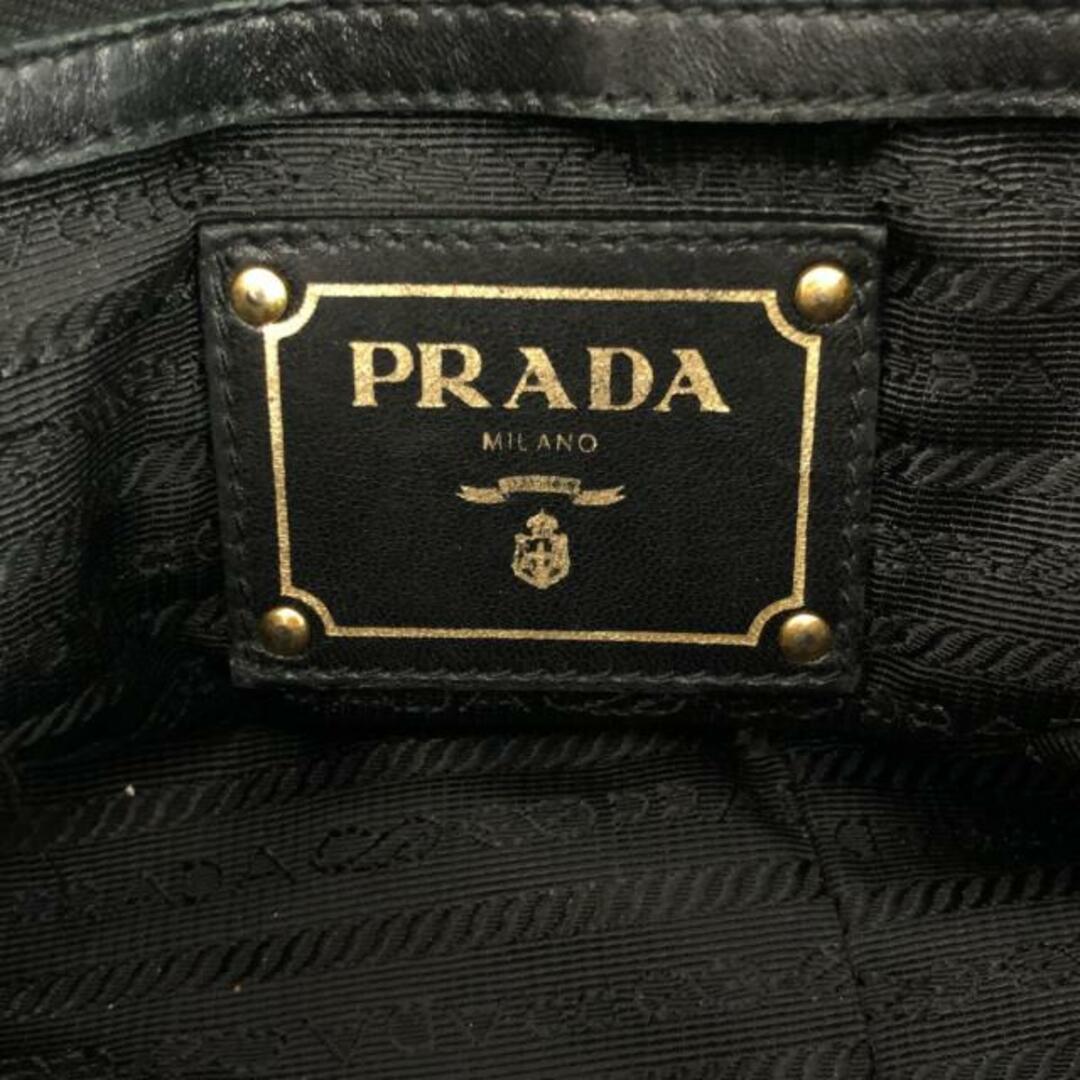 PRADA(プラダ) ハンドバッグ ギャザーバッグ BN1336 黒 ナイロン PRADA(プラダ) ハンドバッグ ギャザーバッグ BN1336 黒 ナイロン