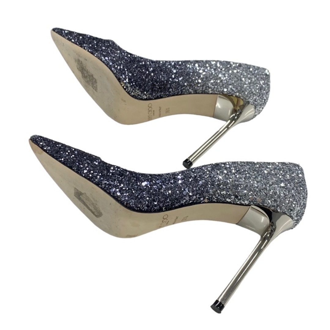JIMMY CHOO】ROMY 100 パンプス ネイビー/シルバー JIMMY CHOO】ROMY 100 パンプス ネイビー/シルバー