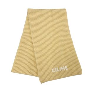 CELINE - セリーヌ CELINE マフラー ウール イエローゴールド CELINE - セリーヌ CELINE マフラー ウール イエローゴールド