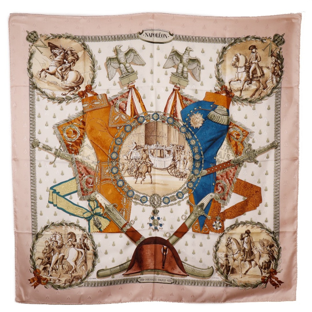 HERMES】エルメス カレ90 NAPOLEON ナポレオン シルク HERMES】エルメス カレ90 NAPOLEON ナポレオン シルク
