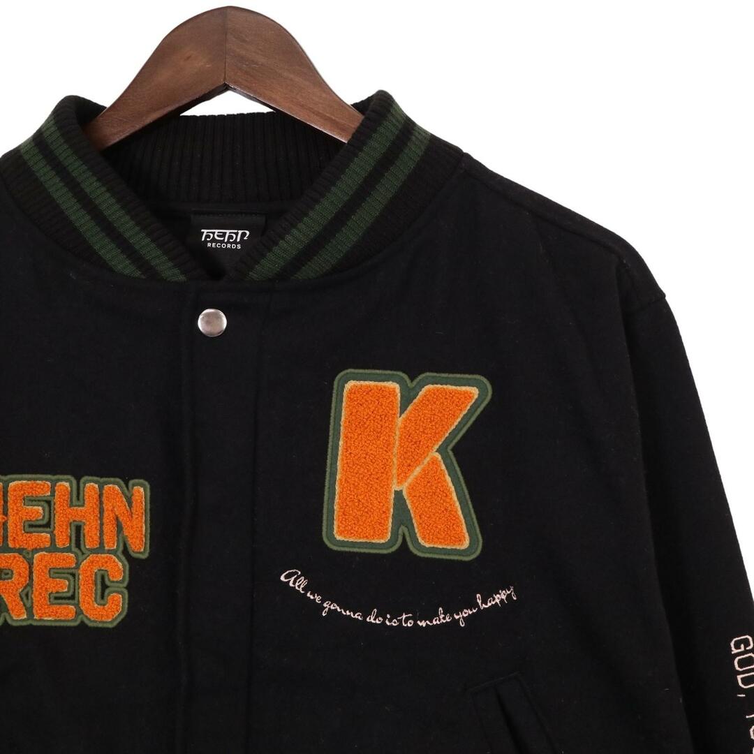 ヘンレコード 藤井風 Workin'Hard ブラック×グリーン スタジャン ヘンレコード 藤井風 Workin'Hard ブラック×グリーン スタジャン
