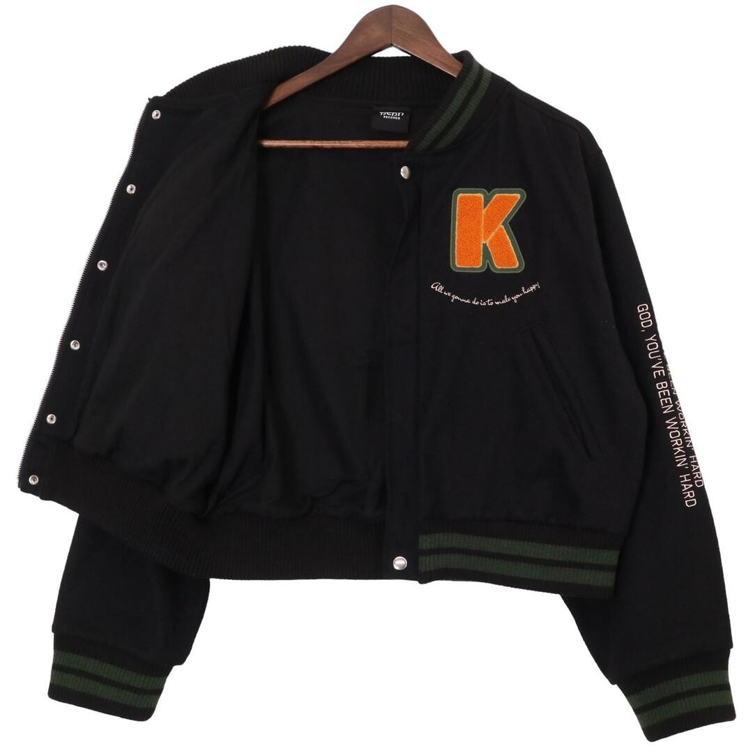 ヘンレコード 藤井風 Workin'Hard ブラック×グリーン スタジャン ヘンレコード 藤井風 Workin'Hard ブラック×グリーン スタジャン