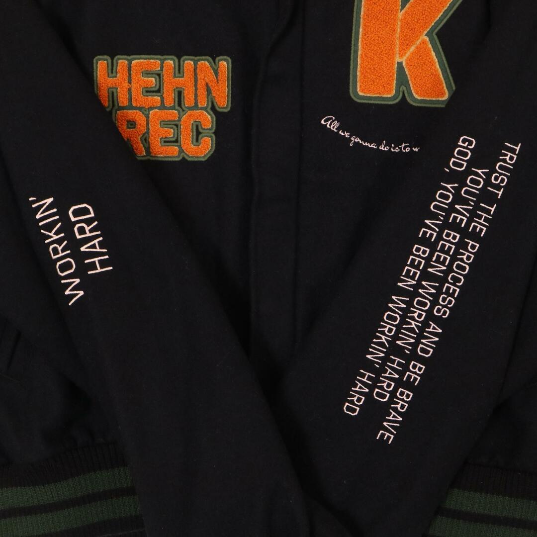 ヘンレコード 藤井風 Workin'Hard ブラック×グリーン スタジャン ヘンレコード 藤井風 Workin'Hard ブラック×グリーン スタジャン