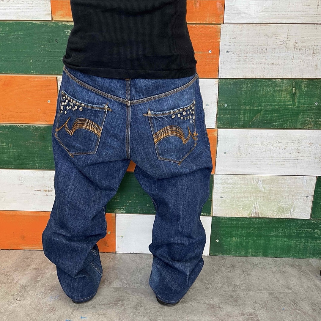 Rocawear - ROCA WEAR デニムパンツ ストリート HIPHOP 刺繍の Rocawear - ROCA WEAR デニムパンツ ストリート HIPHOP 刺繍の