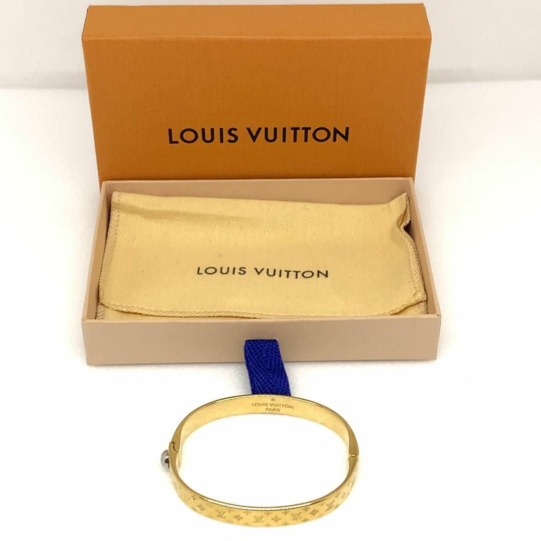 LOUIS VUITTON - ルイヴィトン カフ・ナノグラム M バングル LOUIS VUITTON - ルイヴィトン カフ・ナノグラム M バングル