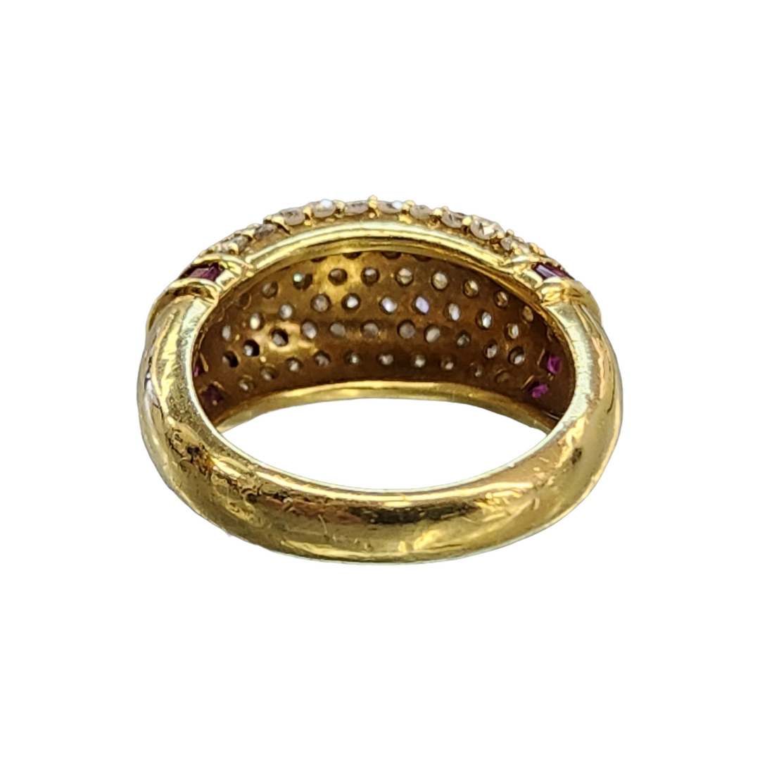K18 ダイヤ 1.51ct リング レディース 18金 赤石 0.58ct K18 ダイヤ 1.51ct リング レディース 18金 赤石 0.58ct