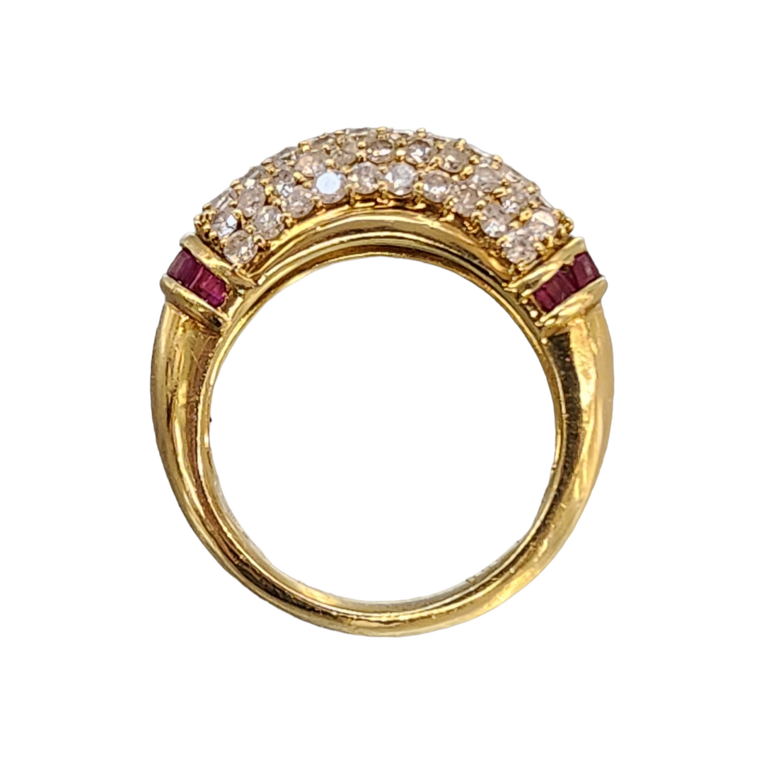 K18 ダイヤ 1.51ct リング レディース 18金 赤石 0.58ct K18 ダイヤ 1.51ct リング レディース 18金 赤石 0.58ct