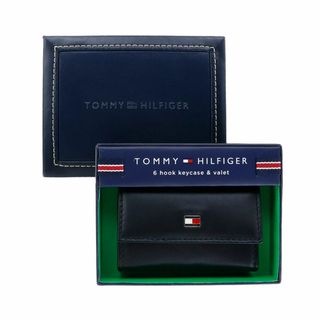 トミーヒルフィガー(TOMMY HILFIGER)のトミーヒルフィガー キーケース 6連 オックスフォード キーリング ブラック(キーケース)