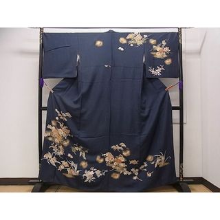 平和屋着物■訪問着　駒刺繍　花蝶文　金彩　逸品　CAAD4316dy(着物)
