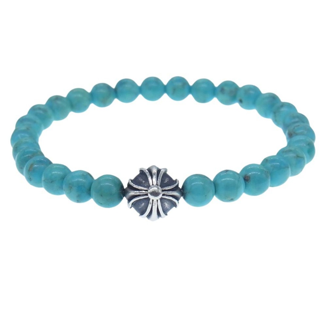 Chrome Hearts - CHROME HEARTS クロムハーツ（原本無） ブレスレット BEAD 6ｍｍ ターコイズ ビーズ ブレスレット シルバー系 ライトブルー系【中古】