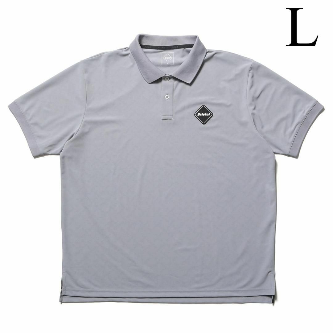 L FCRB FREEZE TECH S/S POLO ポロシャツ グレー L FCRB FREEZE TECH S/S POLO ポロシャツ グレー