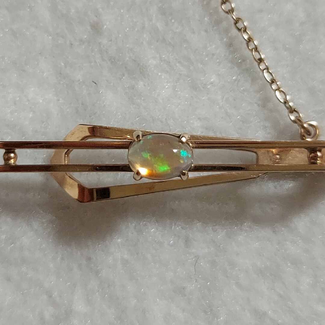 K10 オパールのネクタイピン K10 オパールのネクタイピン