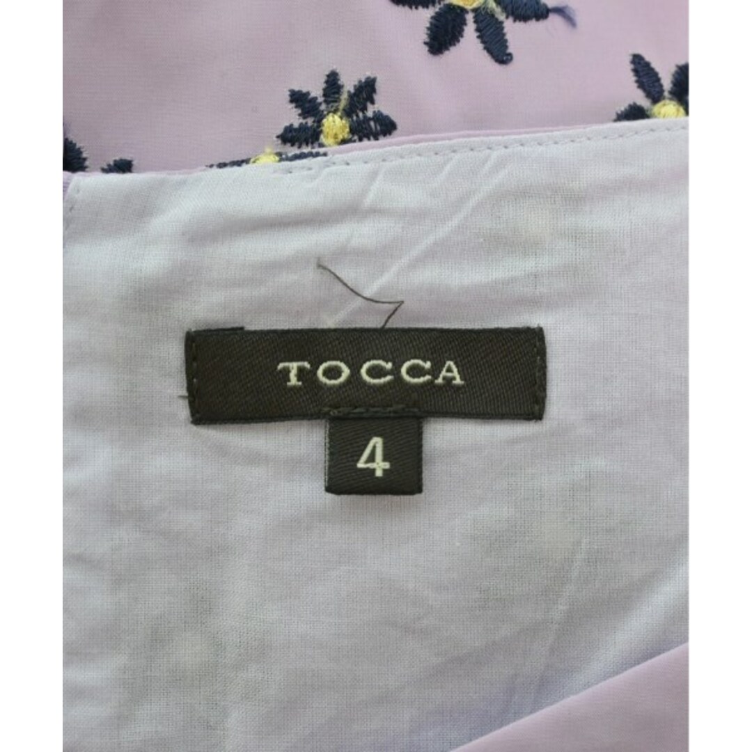 TOCCA - TOCCA トッカ ワンピース 4(M位) 紫x紺x黄(花柄) 【古着 TOCCA - TOCCA トッカ ワンピース 4(M位) 紫x紺x黄(花柄) 【古着