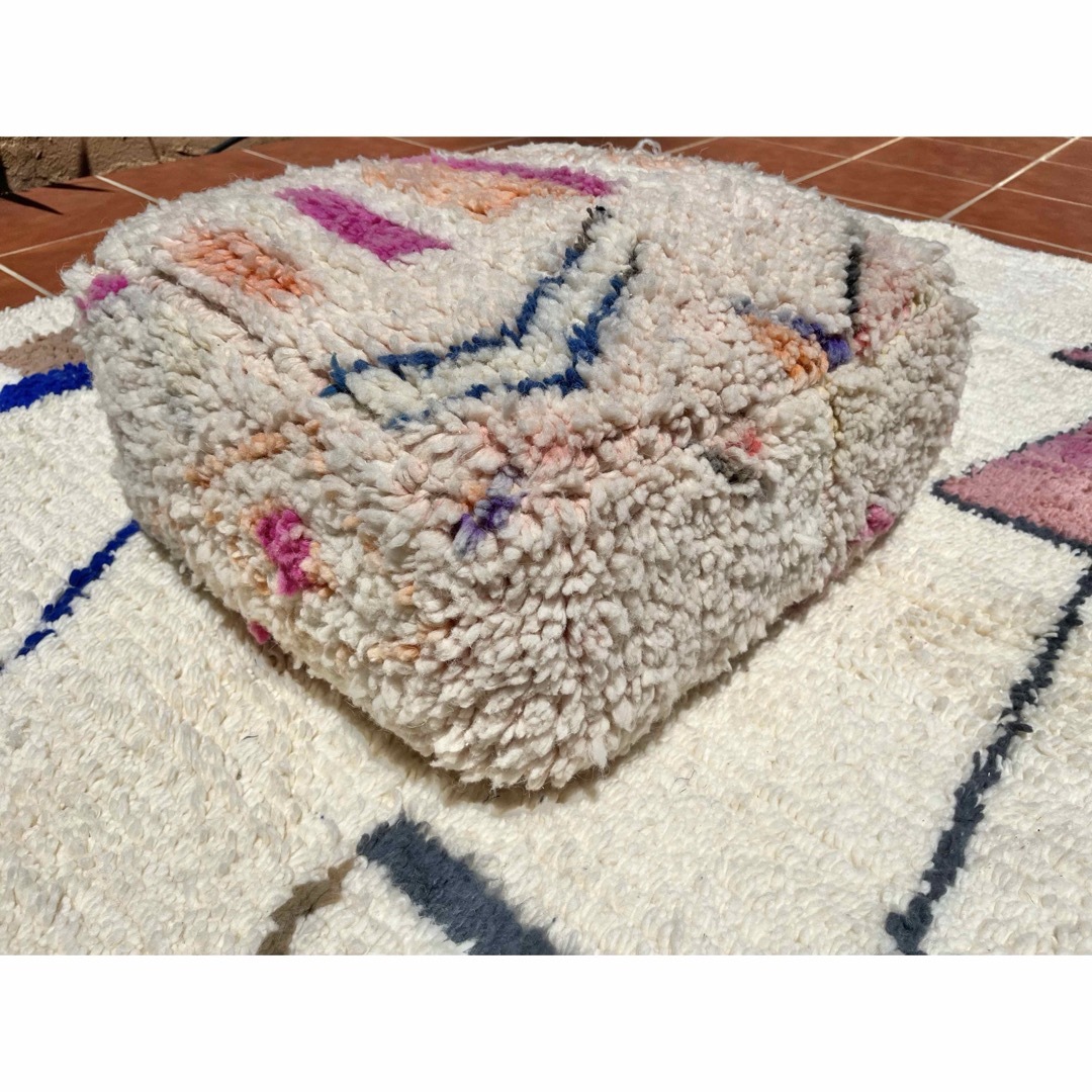 モロッコ プフ pouf アジラル オットマン クッション ラグ 141 モロッコ プフ pouf アジラル オットマン クッション ラグ 141