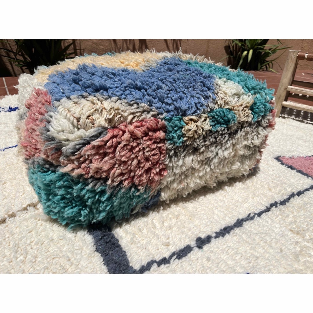 モロッコ プフ pouf アジラル オットマン クッション ラグ 143 モロッコ プフ pouf アジラル オットマン クッション ラグ 143