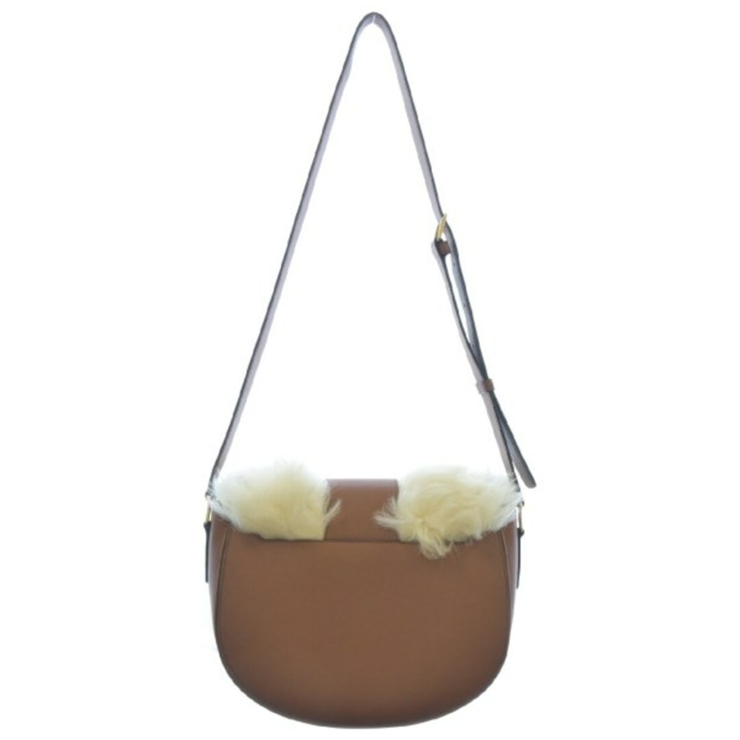 CELINE セリーヌ ショルダーバッグ - 茶xアイボリー 【古着】 CELINE セリーヌ ショルダーバッグ - 茶xアイボリー 【古着】