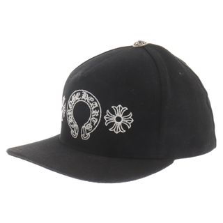 クロムハーツ(Chrome Hearts)のCHROME HEARTS クロムハーツ Horseshoe Baseball Cap ホースシュー ロゴ刺繍 ベースボール キャップ 帽子 ブラック(キャップ)