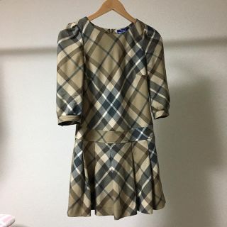 バーバリー(BURBERRY)のバーバリー　チェックワンピース(ミニワンピース)