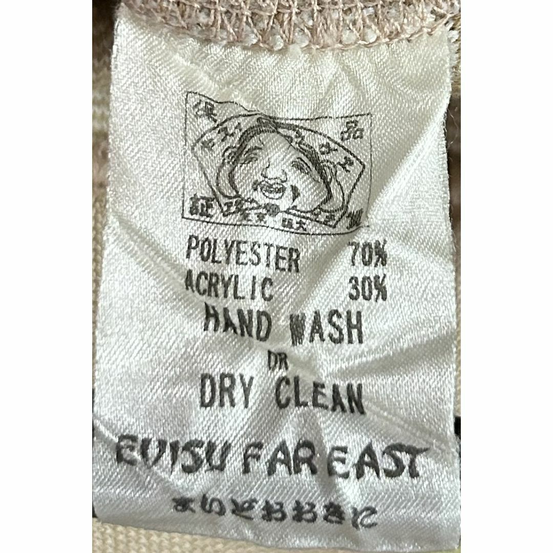EVISU - *EVISU ドットカモメ 刺繍 ゴルフ フリース Vネック EVISU - *EVISU ドットカモメ 刺繍 ゴルフ フリース Vネック
