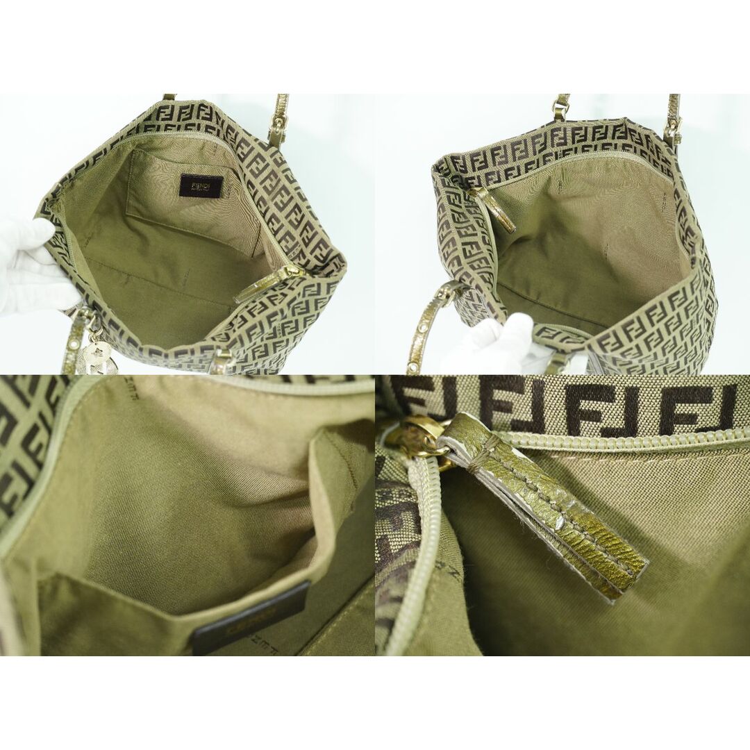 本物 フェンディ FENDI ズッキーノ トートバッグ ハンドバッグ 本物 フェンディ FENDI ズッキーノ トートバッグ ハンドバッグ