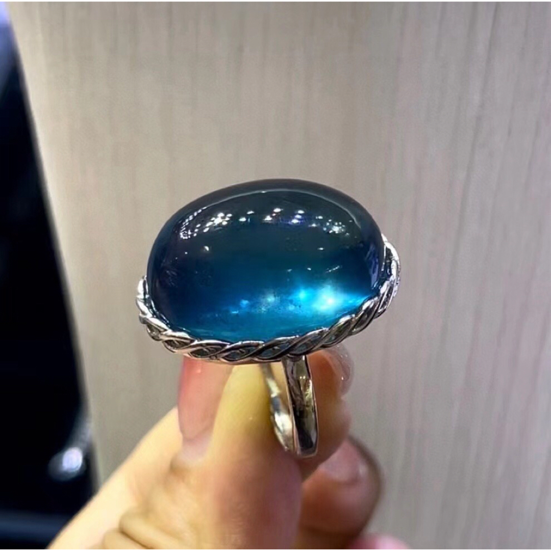 ⭐︎【天然 】アクアマリン リング s925 14.1g ⭐︎【天然 】アクアマリン リング s925 14.1g