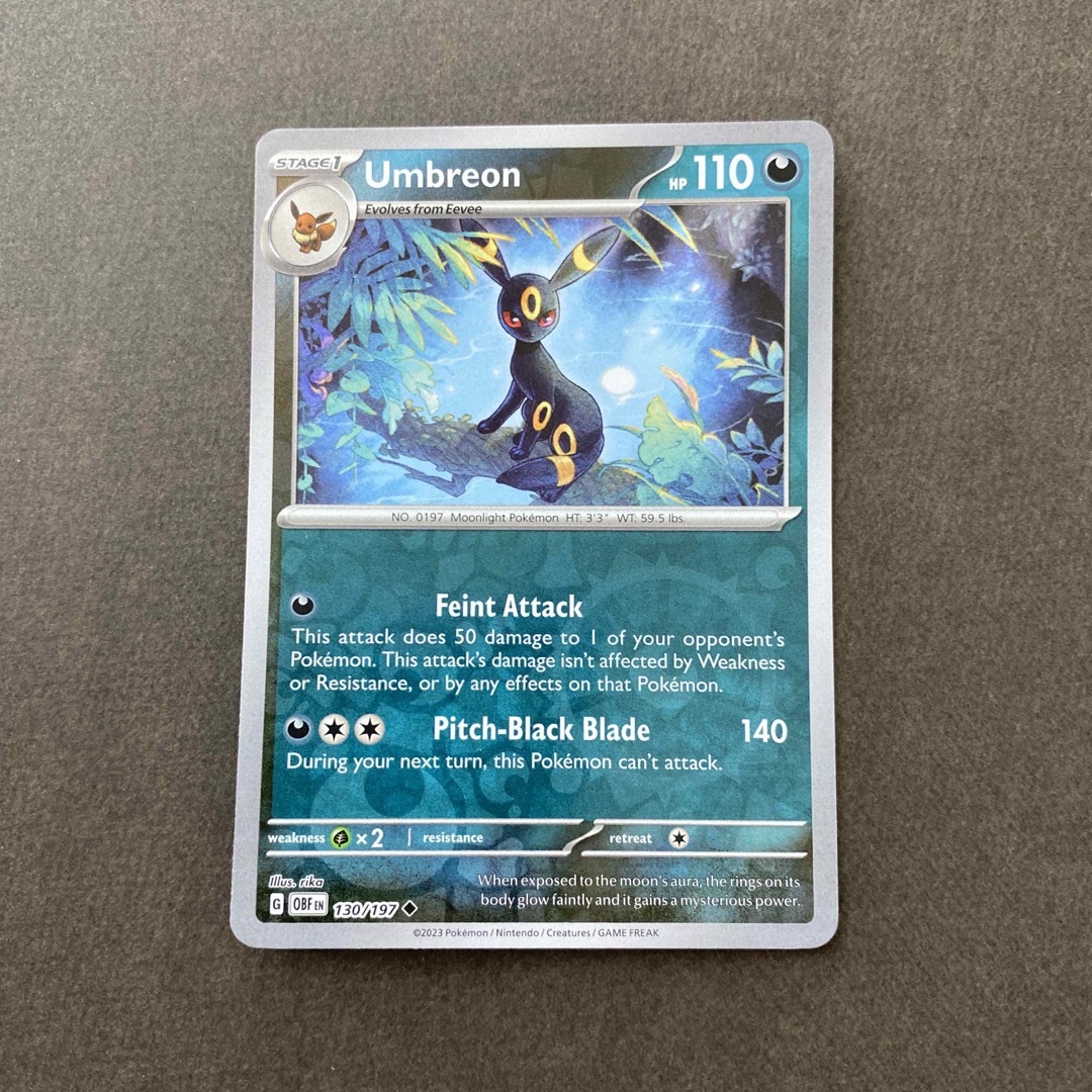 ポケモン - ブラッキー 英語版ポケモンカード リバースホロの ポケモン - ブラッキー 英語版ポケモンカード リバースホロの