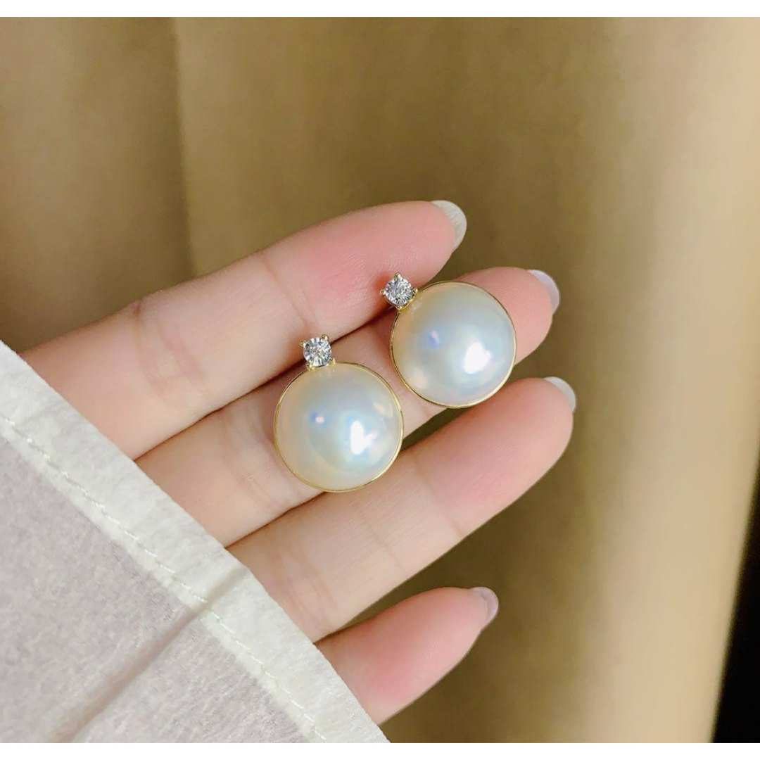 K18 マベパール ピアス|アクセサリー K18 マベパール ピアス|アクセサリー