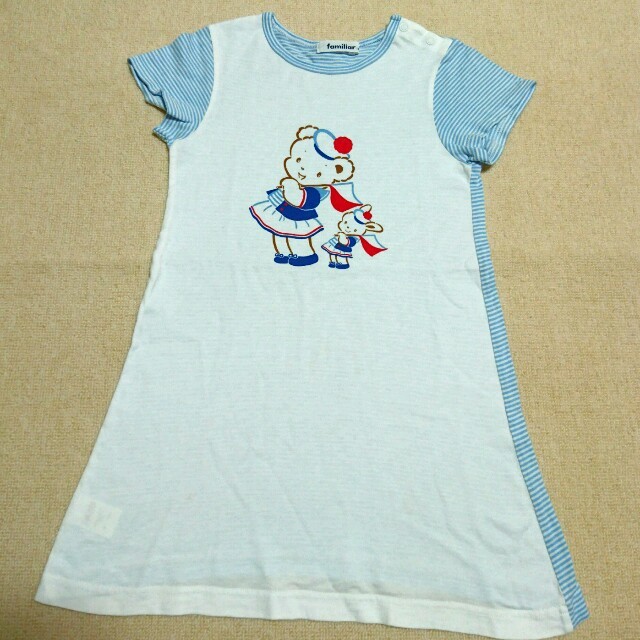 familiar(ファミリア)のファミリア familiar リアちゃん サマーワンピース 120 美品 キッズ/ベビー/マタニティのキッズ服女の子用(90cm~)(ワンピース)の商品写真