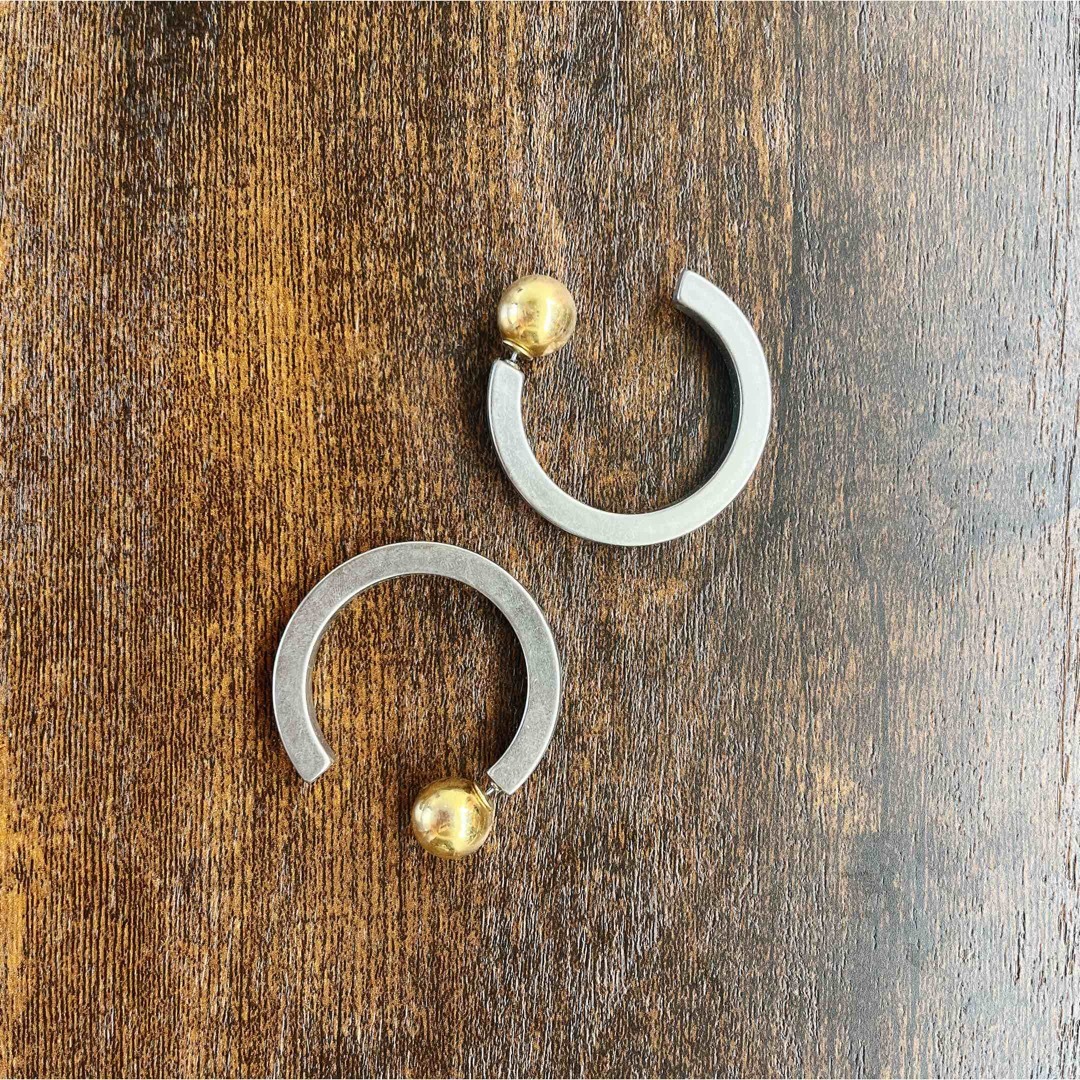 Soierie(ソワリー)のsoierie フープピアス メンズのアクセサリー(ピアス(両耳用))の商品写真