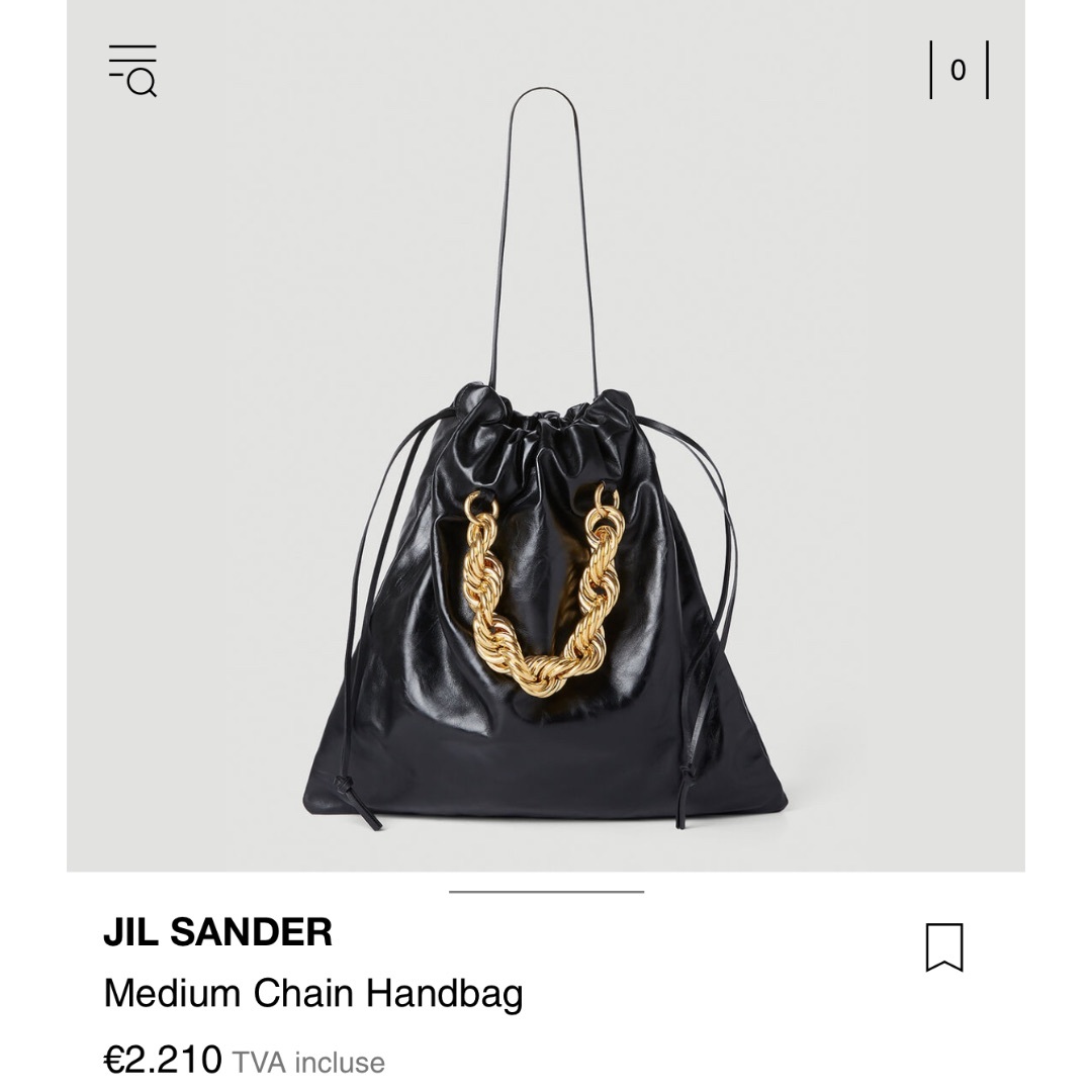 JIL SANDER - JIL SANDER チェーントートバッグ