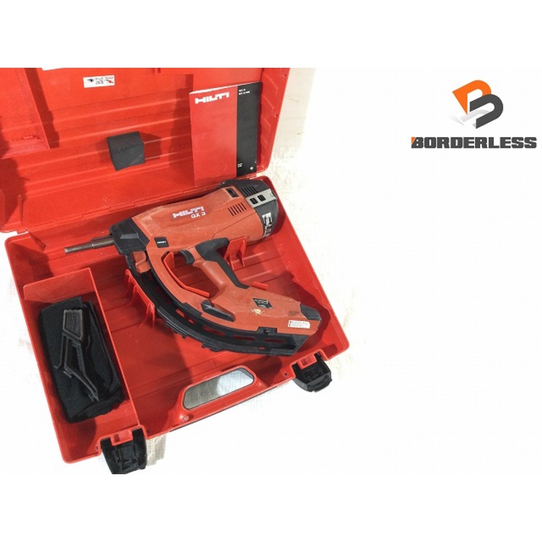 ☆品☆HILTI ヒルティ ガス式鋲打機 GX3 01 ケース付 ガス式鋲 ☆品☆HILTI ヒルティ ガス式鋲打機 GX3 01 ケース付 ガス式鋲