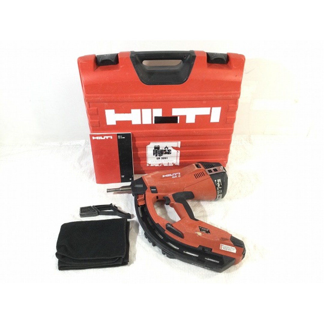 ☆品☆HILTI ヒルティ ガス式鋲打機 GX3 01 ケース付 ガス式鋲 ☆品☆HILTI ヒルティ ガス式鋲打機 GX3 01 ケース付 ガス式鋲