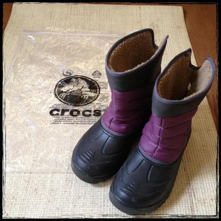 クロックス(crocs)の新品＊crocsあったかブーツ 送込み(レインブーツ/長靴)