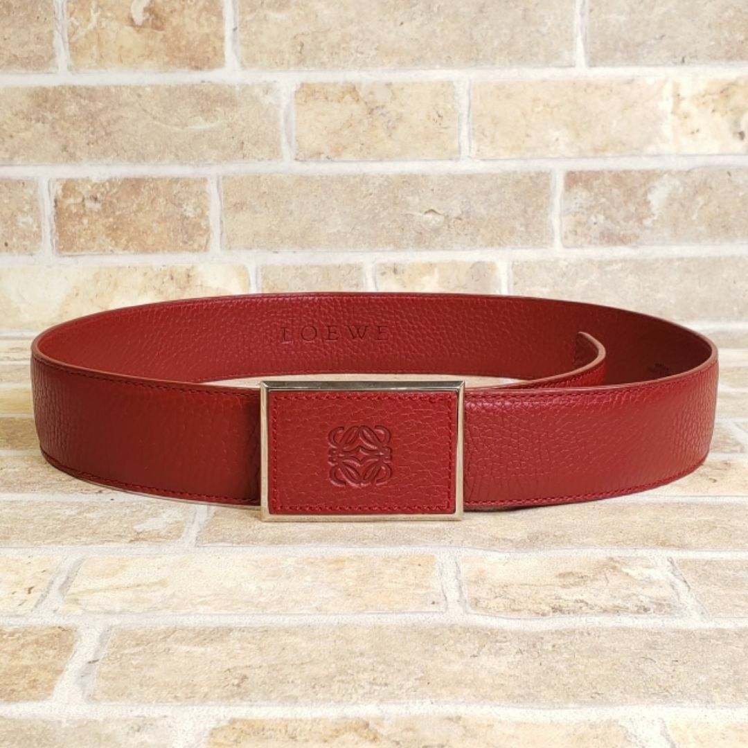 LOEWE - 美品 ロエベ LOEWE ☆ レザー ベルト ボルドー 75/30 LOEWE - 美品 ロエベ LOEWE ☆ レザー ベルト ボルドー 75/30