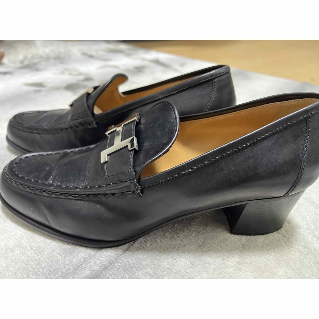 HERMES - エルメス ローファー パンプス モカシン Hロゴ HERMES - エルメス ローファー パンプス モカシン Hロゴ
