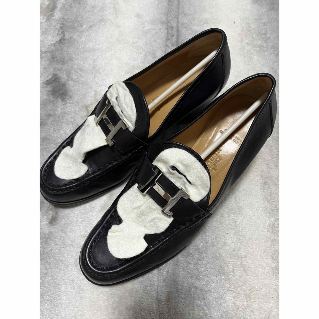 HERMES - エルメス ローファー パンプス モカシン Hロゴ HERMES - エルメス ローファー パンプス モカシン Hロゴ