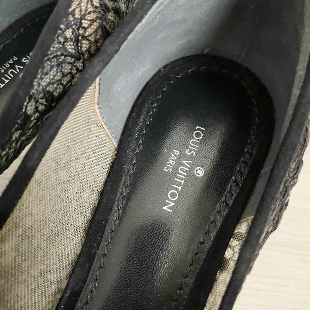 LOUIS VUITTON ルイヴィトン レースパンプス ブラック 37 レース LOUIS VUITTON ルイヴィトン レースパンプス ブラック 37 レース