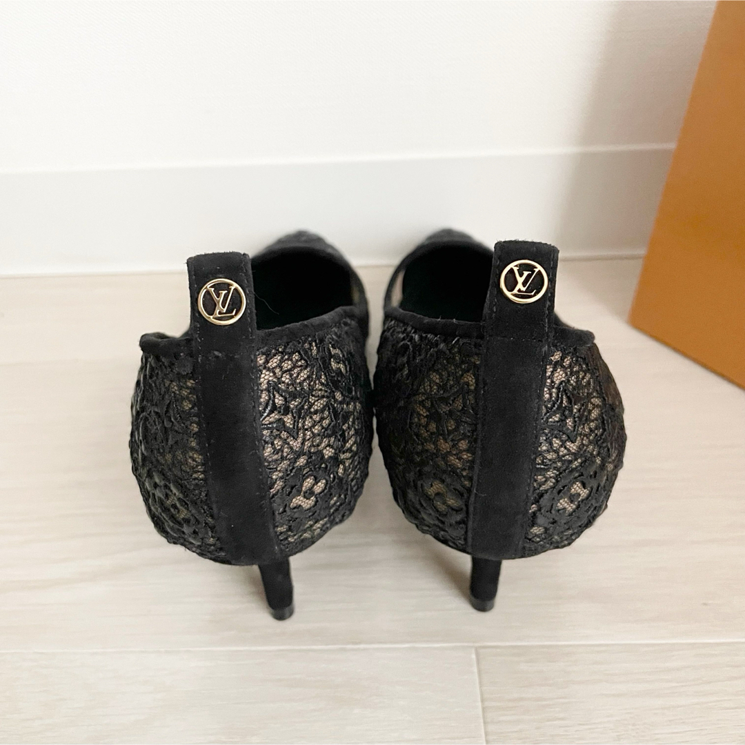 LOUIS VUITTON ルイヴィトン レースパンプス ブラック 37 レース LOUIS VUITTON ルイヴィトン レースパンプス ブラック 37 レース