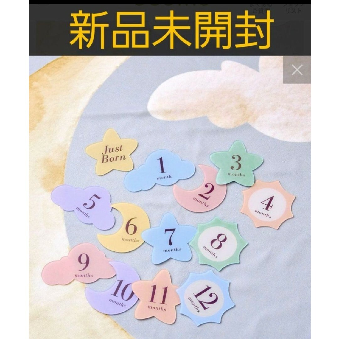 3COINS(スリーコインズ)の3COINS スリーコインズ WEB限定マンスリープレート キッズ/ベビー/マタニティのメモリアル/セレモニー用品(アルバム)の商品写真