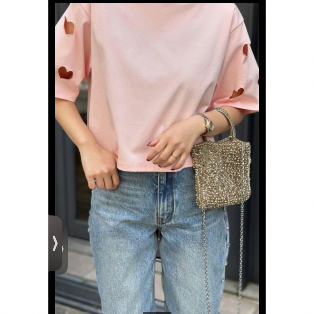 TREFLE+1 ハートカッティングTシャツ TREFLE+1 ハートカッティングTシャツ