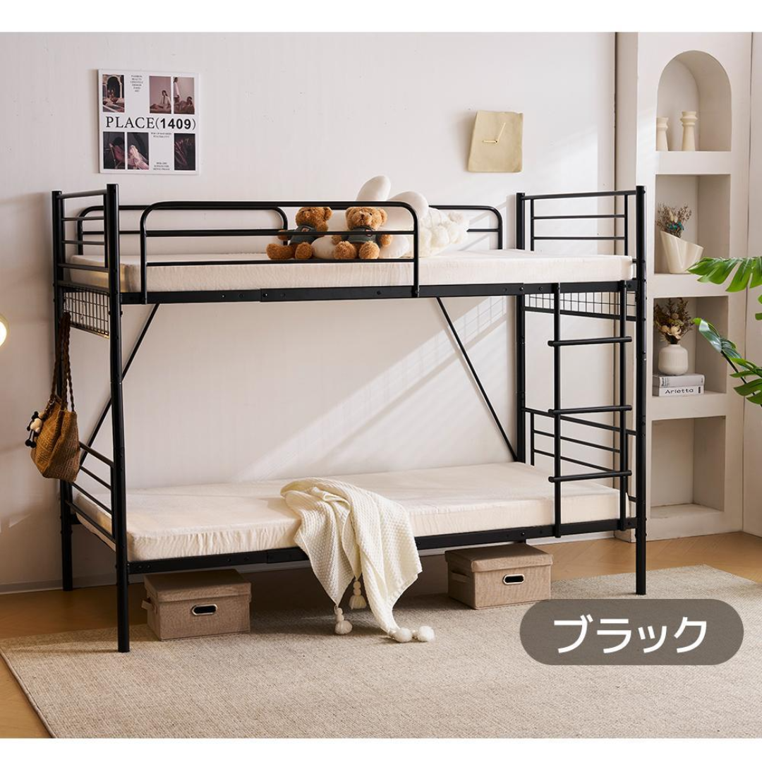 パイプベッド ロフトベッド 分割可能 シングル パイプ ミドル パイプベッド ロフトベッド 分割可能 シングル パイプ ミドル