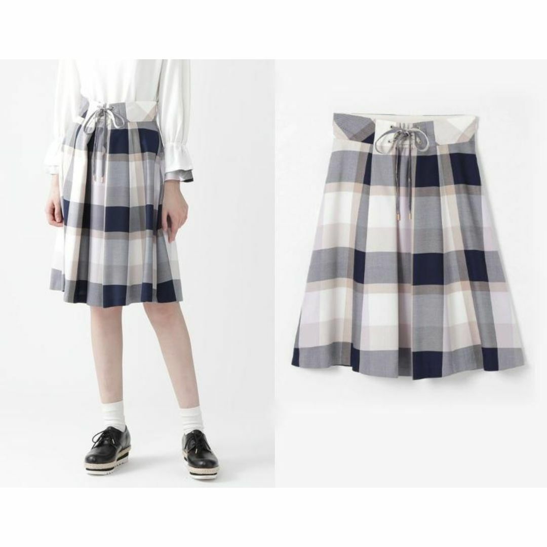 美品】ブルーレーベル クレストブリッジ ミニスカート 濃紺 M 破い 美品】ブルーレーベル クレストブリッジ ミニスカート 濃紺 M 破い