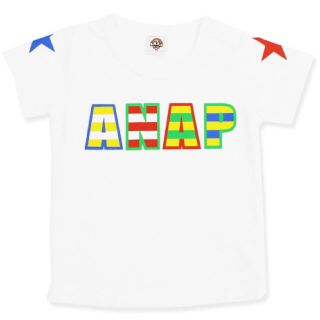 アナップキッズ(ANAP Kids)のANAP kids★カラフル ボーダー ロゴ Ｔシャツ(Tシャツ/カットソー)