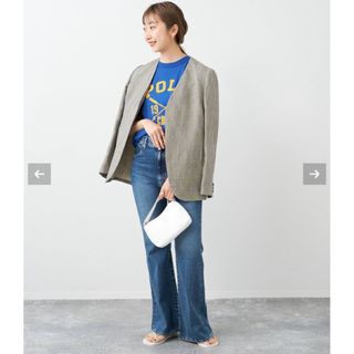 プラージュ(Plage)のPlage セイヒンカコウセンタープレスデニムパンツ40(デニム/ジーンズ)